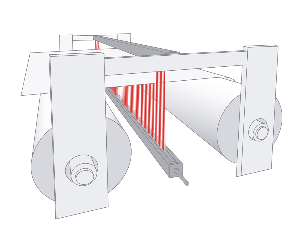 Paper sheet monitoring and positioning